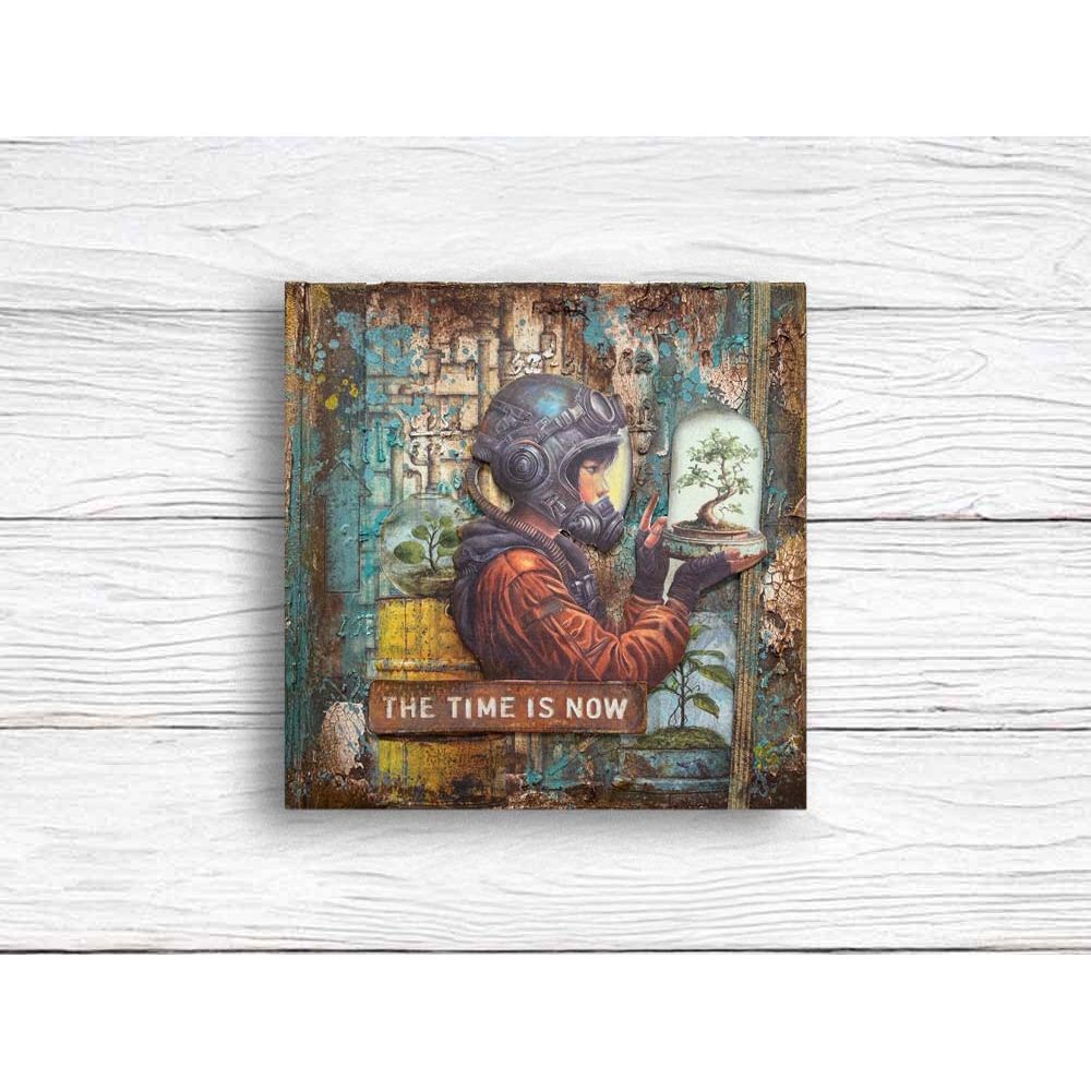 Stamperia Create Happiness Mixed Media 6x6 Journal jch06 future girl
