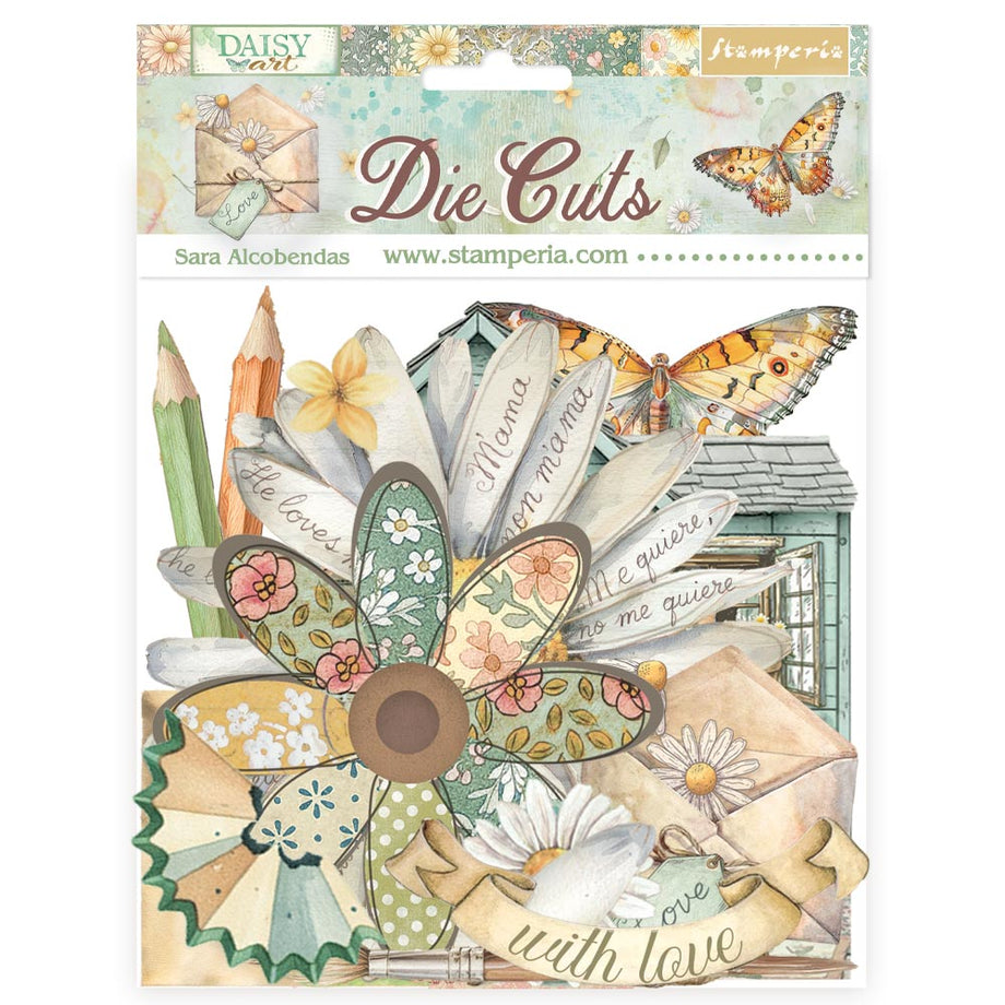 Stamperia – 6 Fustellati (Die Cuts) Assortiti – 15x15 Cm – Carta Per Scrapbooking E Decorazione, Linea Aires De Libertad