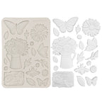 Stamperia Daisy Art Daisy And Butterfly A5 Silicone Mold kacma603