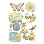 Stamperia Daisy Art Daisy And Butterfly A5 Silicone Mold kacma603 image 1