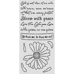 Stamperia Daisy Art He Loves Me, He Loves Me Not Stencil kstdl147