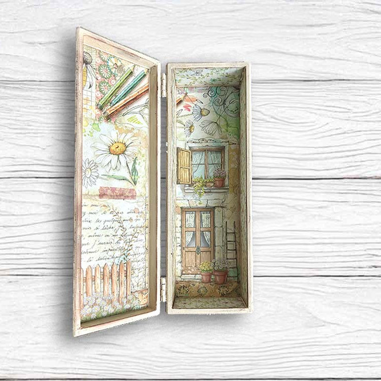 Stamperia Daisy Art Junk Journal sbjk14 dream box 1