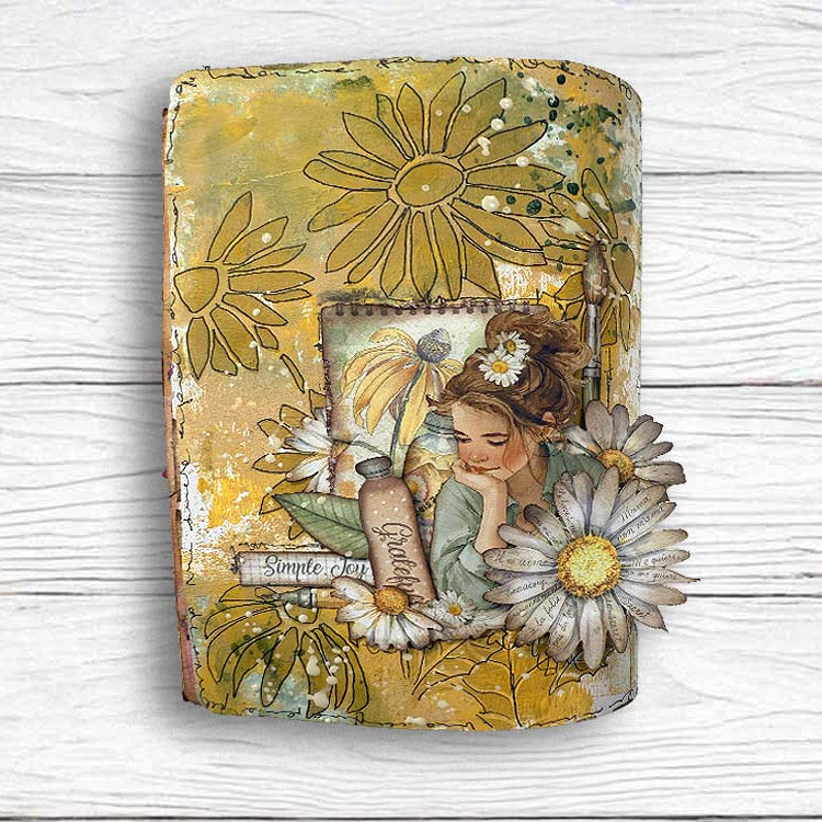 Stamperia Daisy Art Junk Journal sbjk14 simple joy