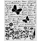 Stamperia Daisy Art Letter And Butterfly Stencil kstd199