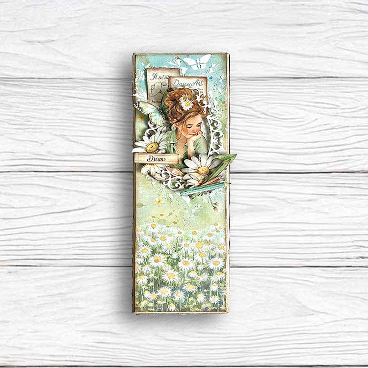 Stamperia Daisy Art Texture Butterfly And Daisy Stencil kstd198