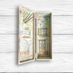 Stamperia Daisy Art Texture Butterfly And Daisy Stencil kstd198 inside dream box