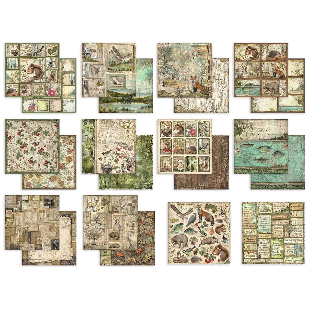 Stamperia FOREST 12x12 Paper sbbl63