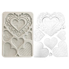 Stamperia Family Hearts A5 Silicone Mold kacma600
