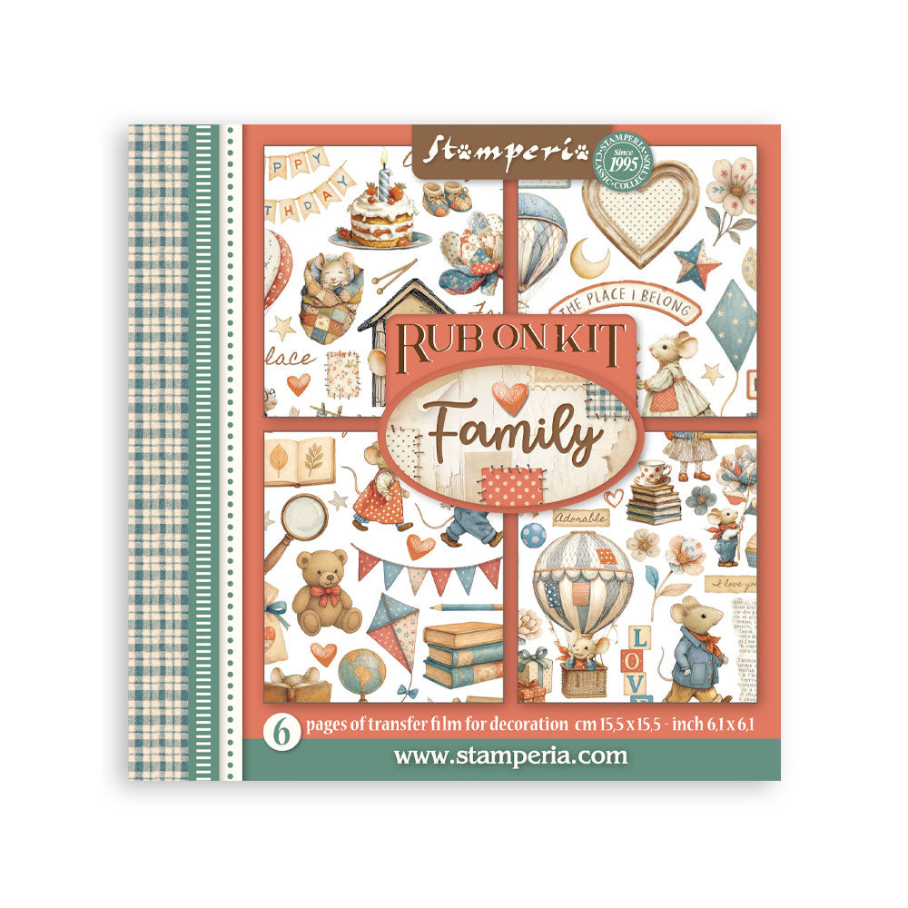 Stamperia Family Rub On Kit dflrbx04
