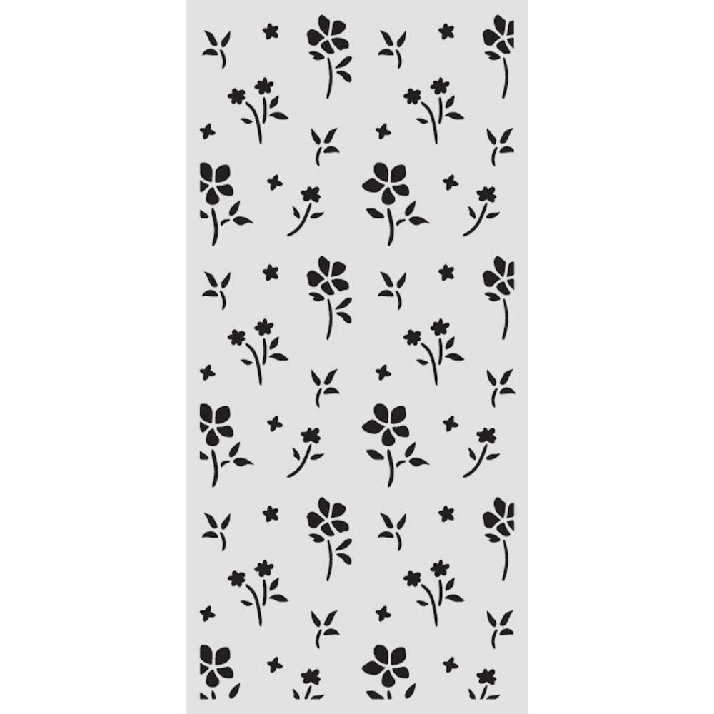Stamperia Family Small Flower Pattern Stencil kstdl142
