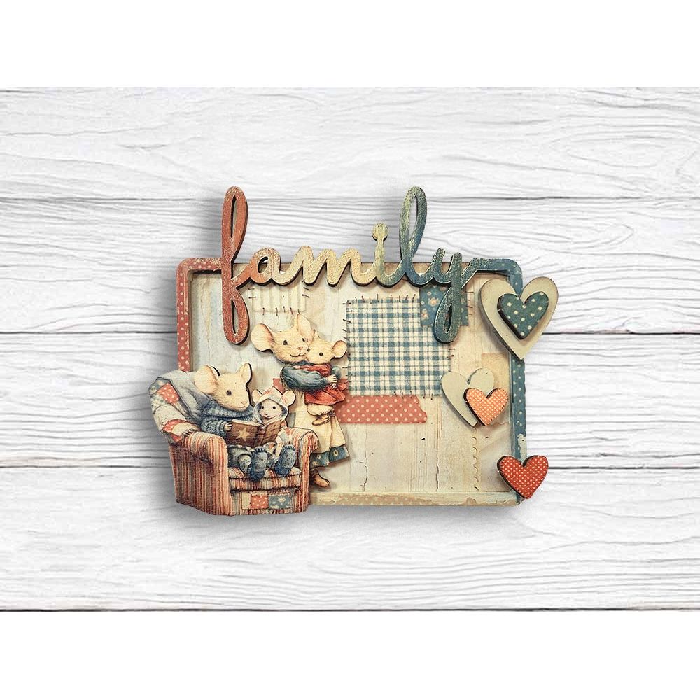 Stamperia Family Stripes Rub Ons dflrb219 family