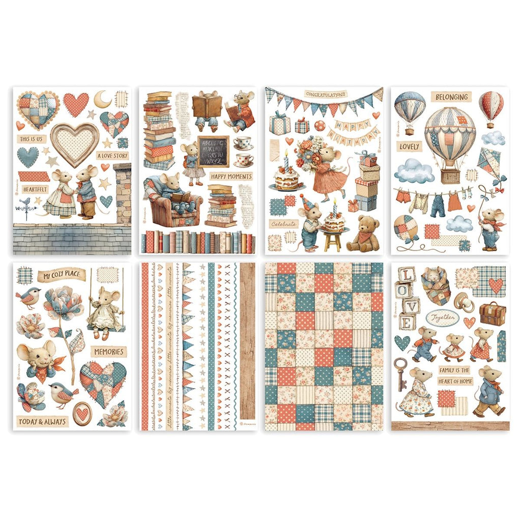 Stamperia Family Washi Pad Sheets A5 sbw28 pagez