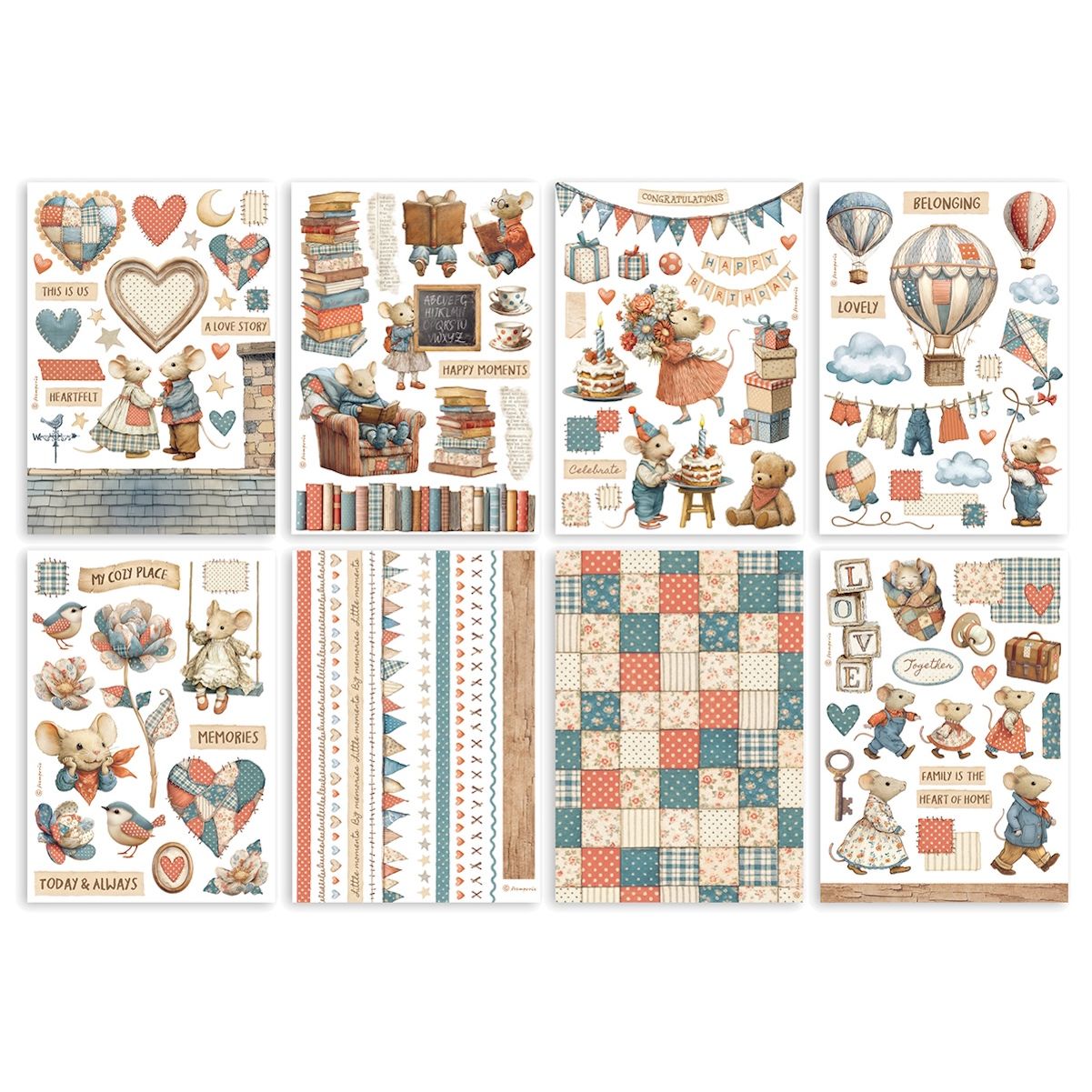 Stamperia Family Washi Pad Sheets A5 sbw28 pagez