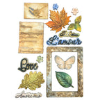 Stamperia Flowers And Poems A5 Silicone Mould kacma623 leaves