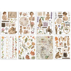 Stamperia Flowers And Poems A5 Washi Sheets sbw37 clock