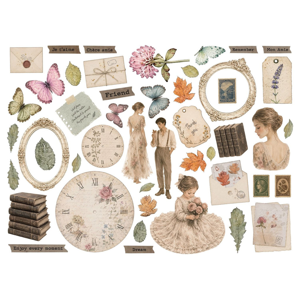 Stamperia Flowers And Poems Die Cuts dfldc144