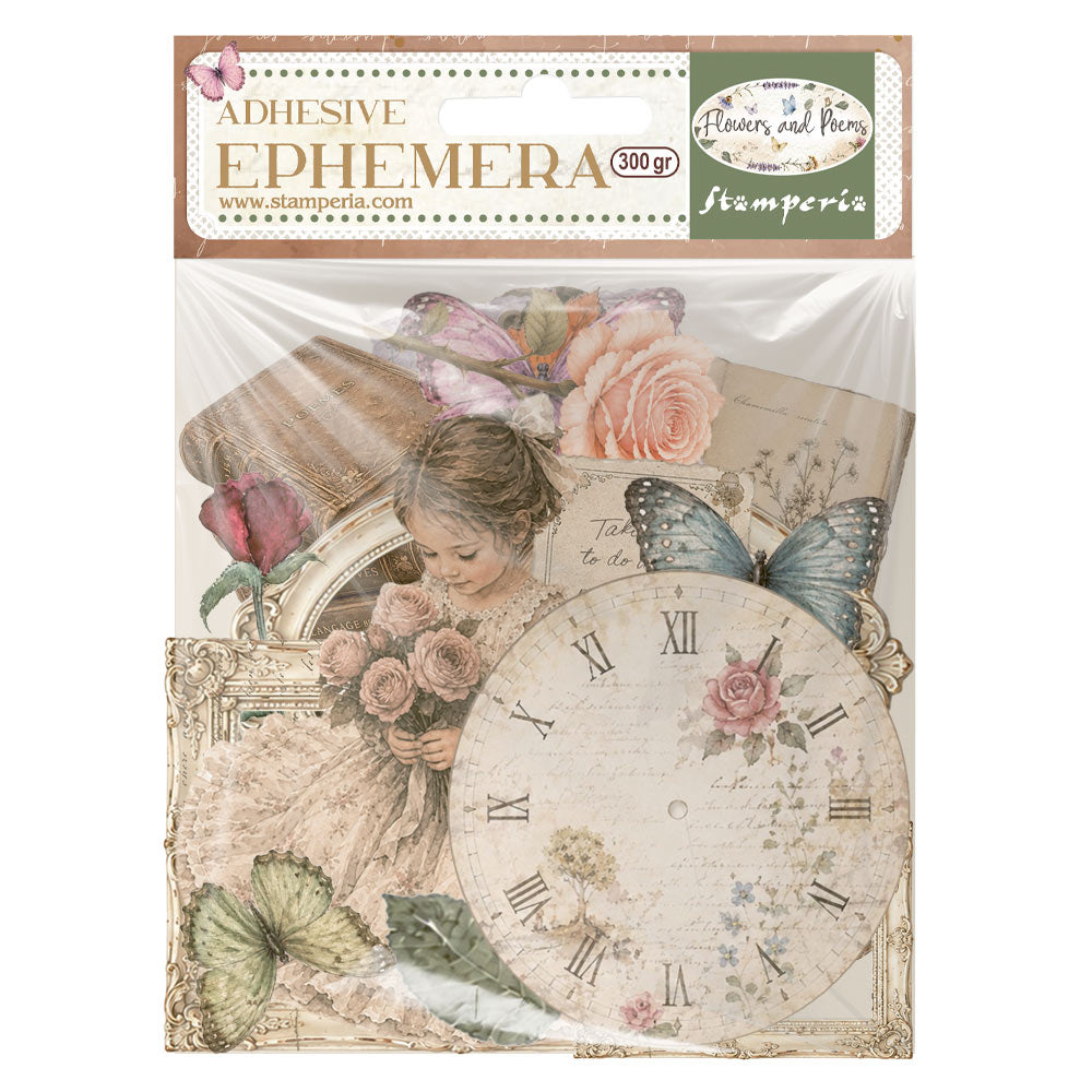 Stamperia Flowers And Poems Ephemera dflct92 butterfly
