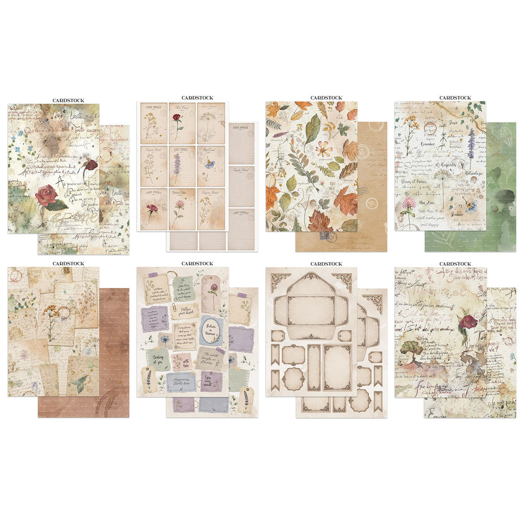 Stamperia Flowers And Poems Focus Points Junk Journal sbjks10 cardstock