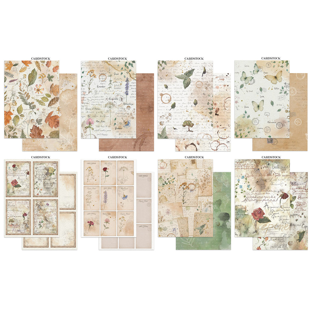 Stamperia Flowers And Poems Junk Journal sbjk31 cardstock