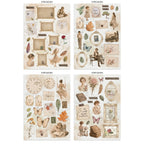 Stamperia Flowers And Poems Junk Journal sbjk31 stickers