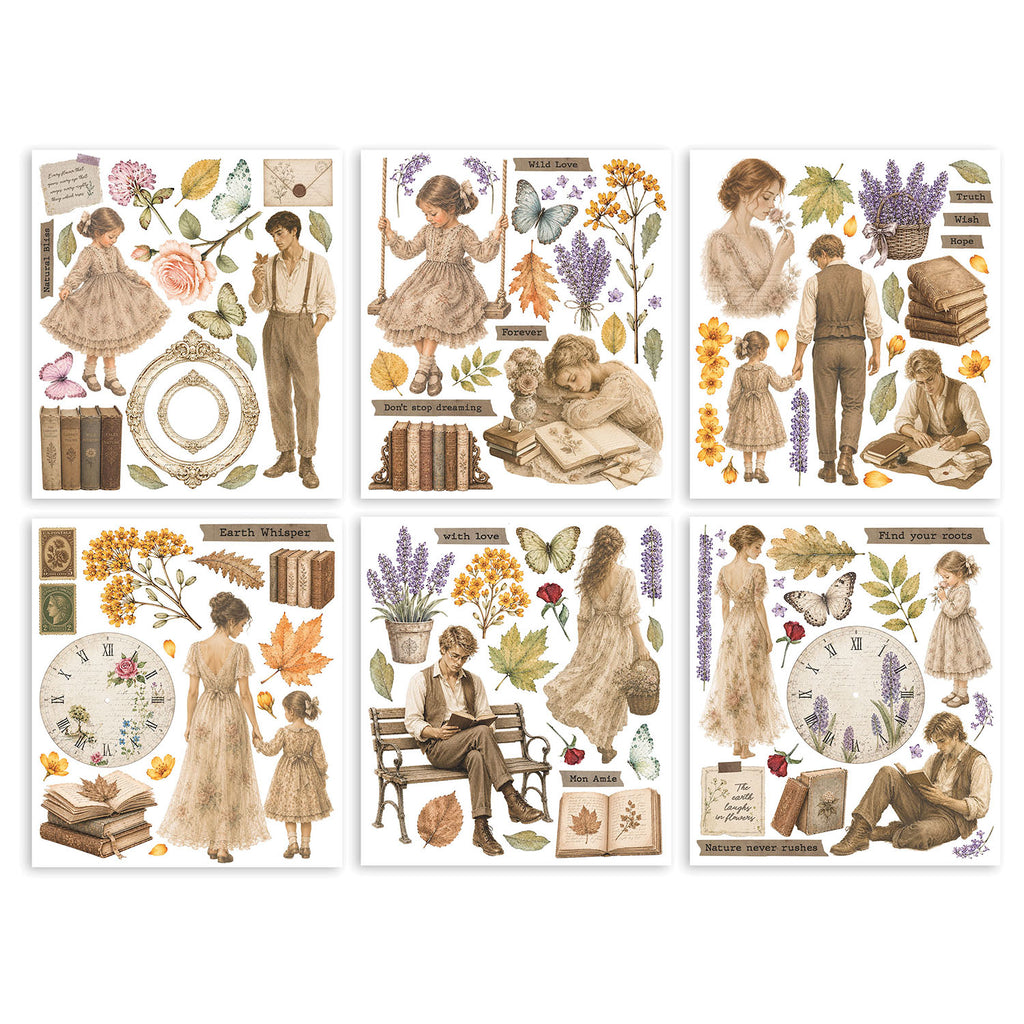 Stamperia Flowers And Poems Rub Ons dflrbxg16 books