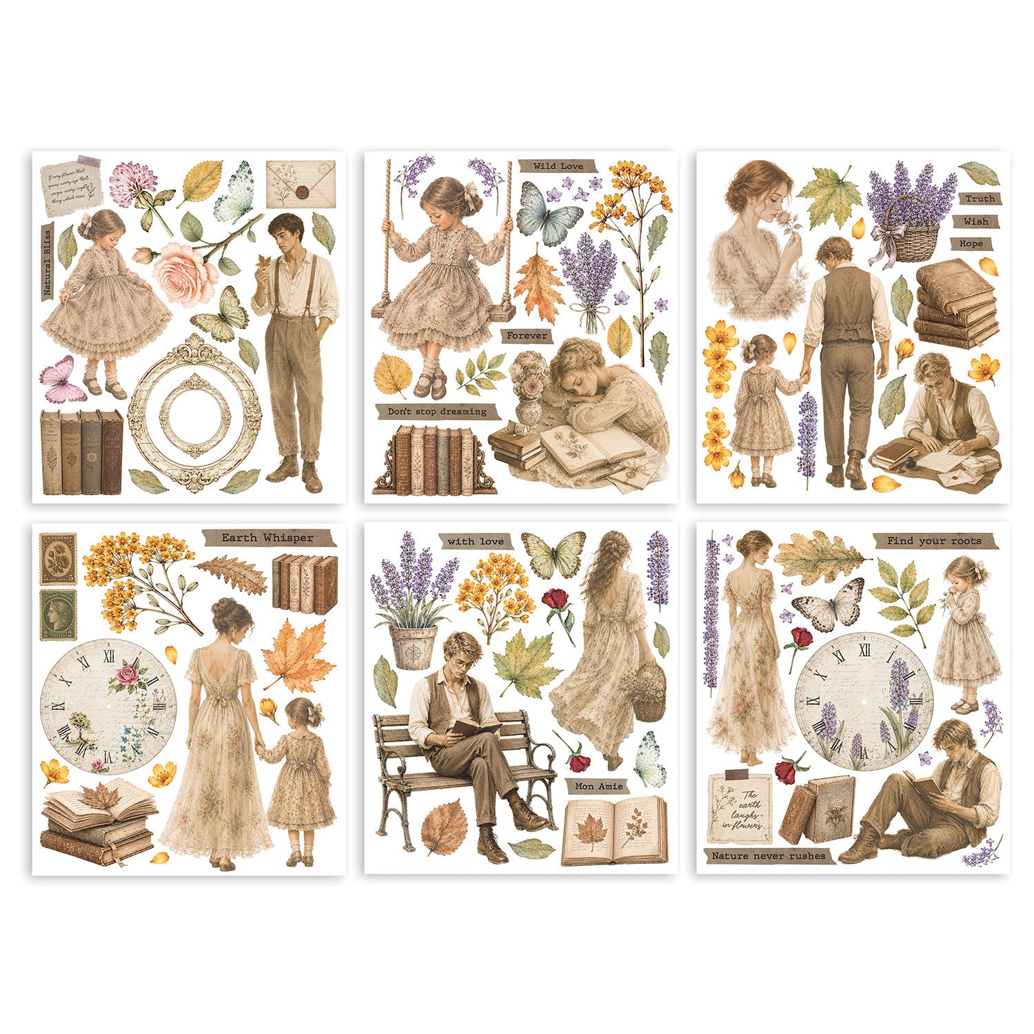 Stamperia Flowers And Poems Rub Ons dflrbxg16 books