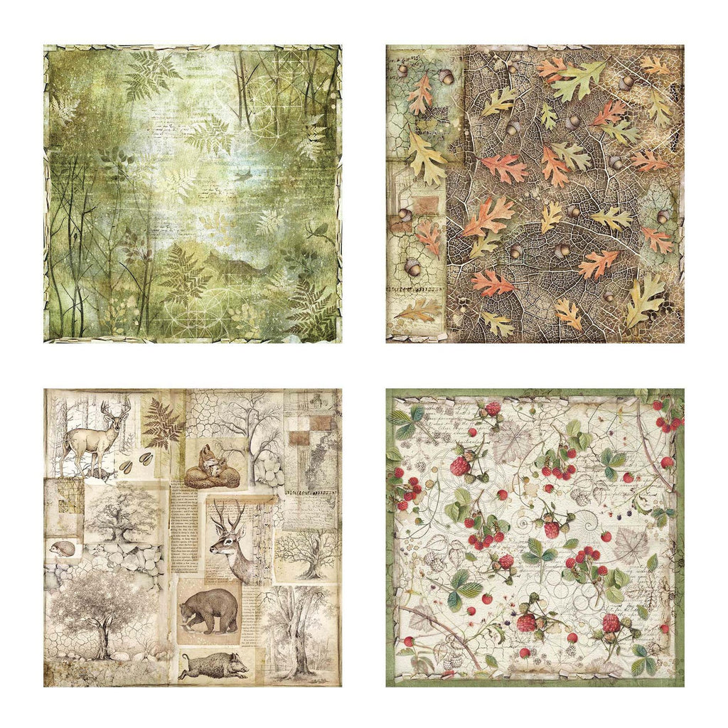 Stamperia Forest Fabric Sheets sbplt35 sheets