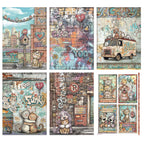 Stamperia Furry Friends 2 A4 Rice Paper dfsa4xaf sheets