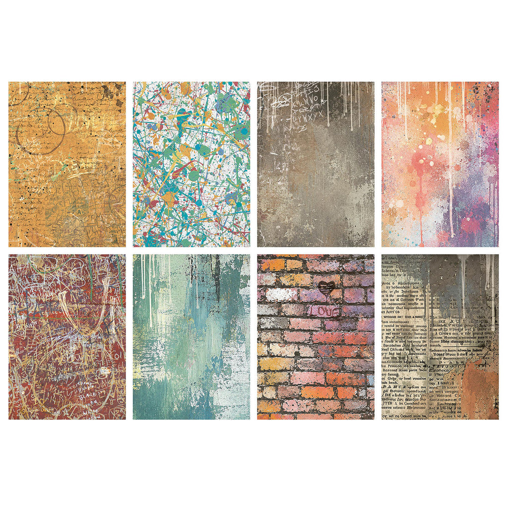 Stamperia Furry Friends 2 A6 Backgrounds Rice Paper dfsak6064 sheets