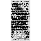 Stamperia Furry Friends 2 Cool Street Bricks 10x5 Stencil kstdl181