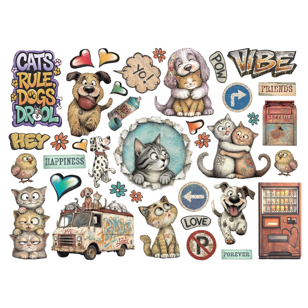 Stamperia Furry Friends 2 Die Cuts dfldc146