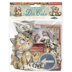 Stamperia Furry Friends 2 Die Cuts dfldc146 cats