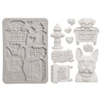 Stamperia Furry Friends 2 Dogs A5 Silicone Mould kacma627