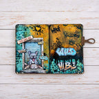 Stamperia Furry Friends 2 Ink Splatters 10x5 Stencil kstdl182 paw print dog cat wild vibe journal card