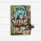 Stamperia Furry Friends 2 Junk Journal sbjk33 cat flower paint can vibe card