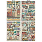 Stamperia Furry Friends 2 Junk Journal sbjk33 die cuts