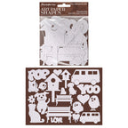 Stamperia Furry Friends 2 Laser Cut Art Paper Shapes sbcu007