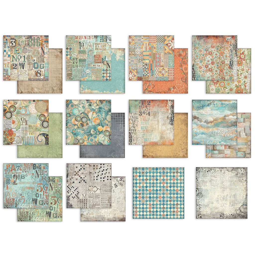 Stamperia Furry Friends Background 12x12 Paper sbbl177 sheets