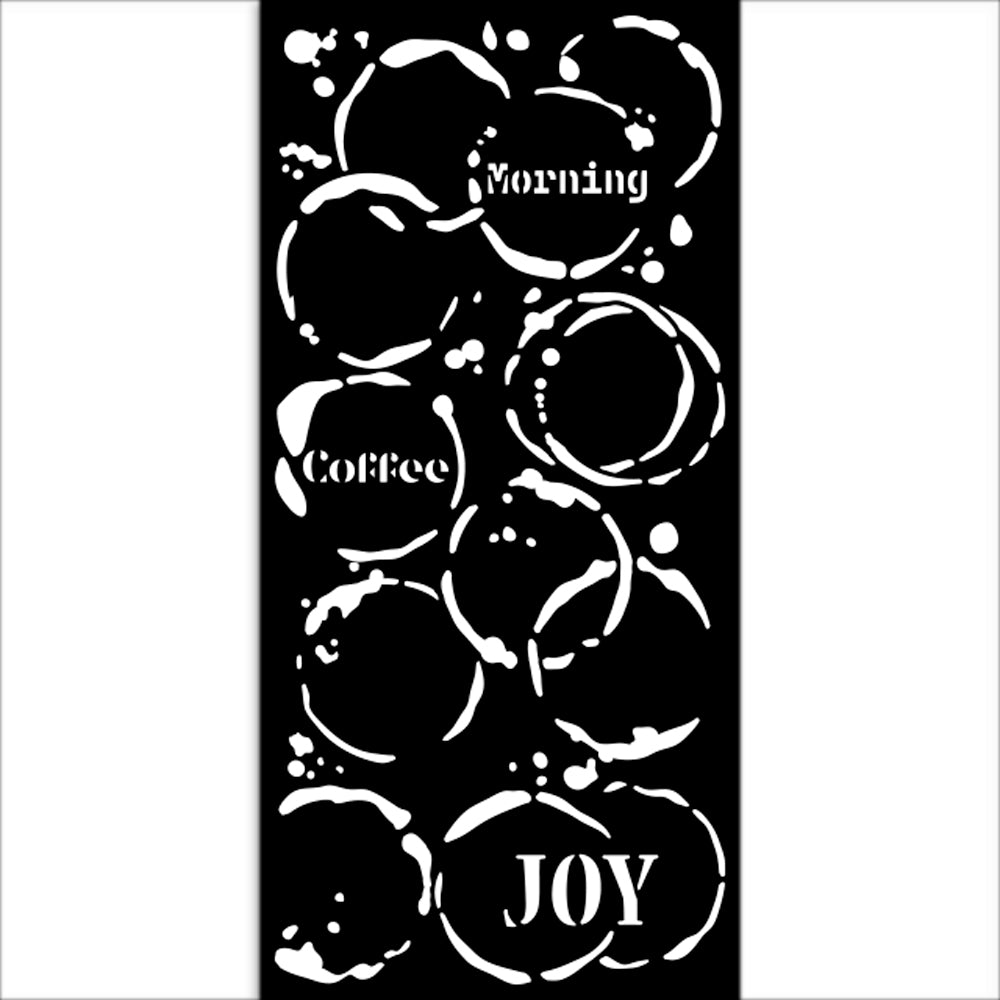 Stamperia Furry Friends Coffee Prints Stencil kstdl133