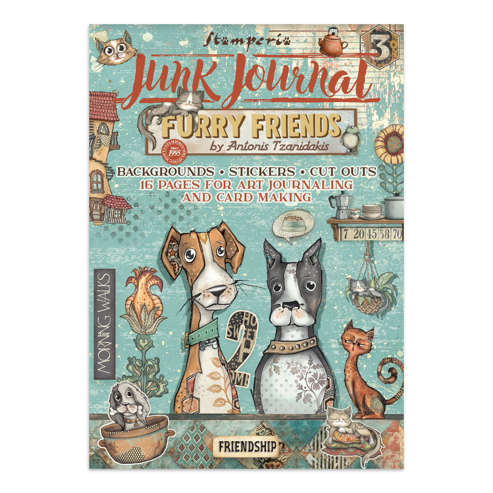 Stamperia Furry Friends Junk Journal sbjk07