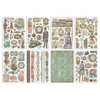 Stamperia Gardens of Time A5 Washi Pad sbw32 memories