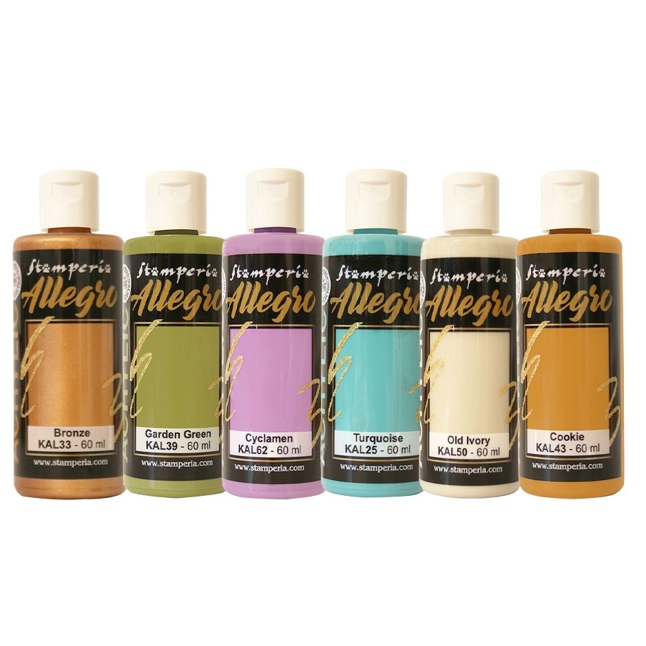 Stamperia Gardens of Time Allegro Acrylic Paint kalkit72