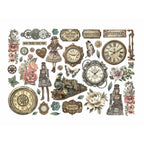 Stamperia Gardens of Time Ephemera dflct78 clock