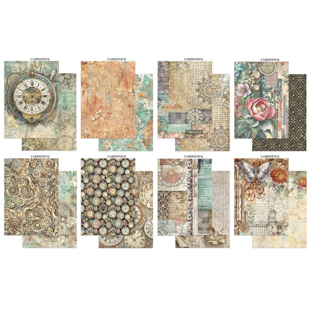 Stamperia Gardens of Time Focus Points Junk Journal sbjks01 cardstock
