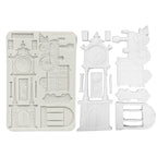 Stamperia Gardens of Time Train And Longcase Clock A5 Silicone Mold kacma609