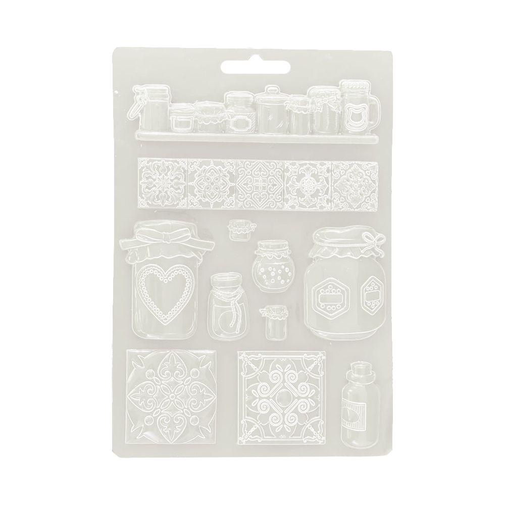 Stamperia Golden Harmony Pots Soft Mold A5 k3pta5665 mold