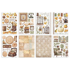 Stamperia Golden Harmony Washi Pad 8 Sheets A5 sbw11 pages