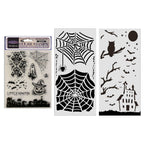 Stamperia Halloween Art Journaling Selection bjs002 stencil stamp
