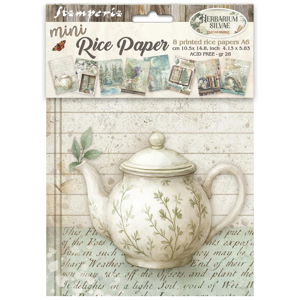 Stamperia Herbarium Silvae Mini A6 Rice Paper dfsa6x02
