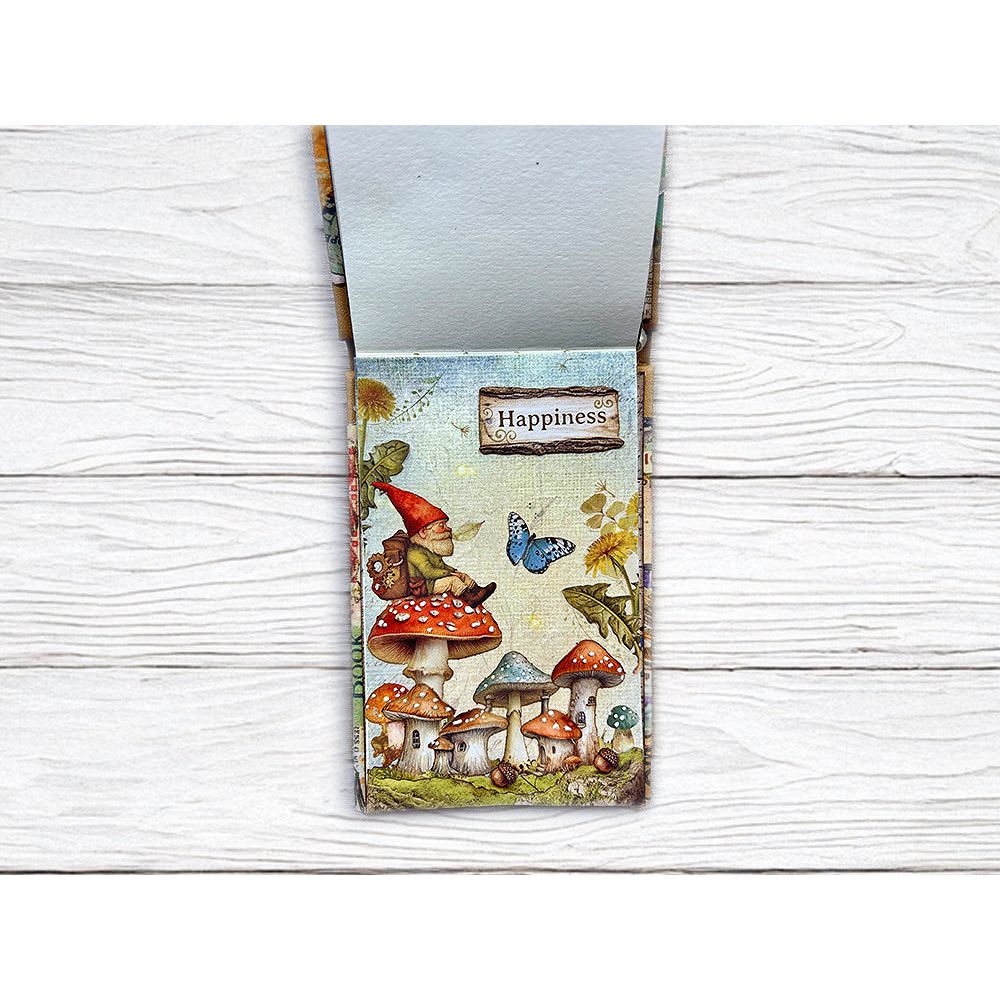 Stamperia Hidden Grove Backgrounds A6 Rice Paper dfsak6038 gnome
